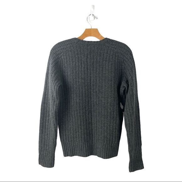 JACK Spade Charcoal 100% Wool Crewneck Sweater Size XS - Picture 3 of 6